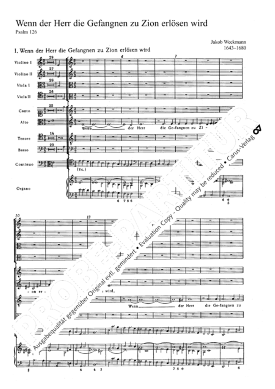 Wenn der Herr die Gefangenen 4-Part scores gallery preview page 6