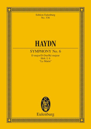 Book cover for Symphony No. 6 D major