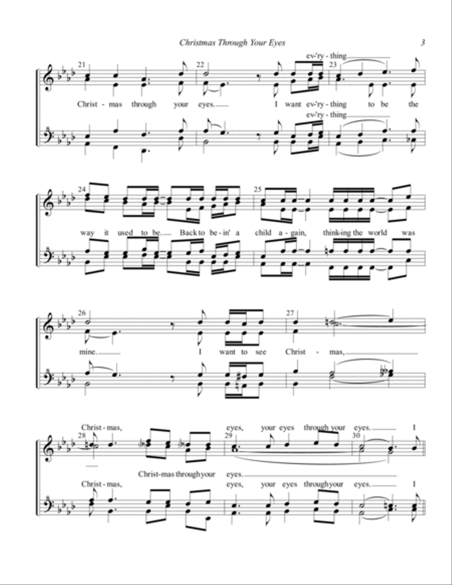Christmas Through Your Eyes SSAA scores gallery preview page 3