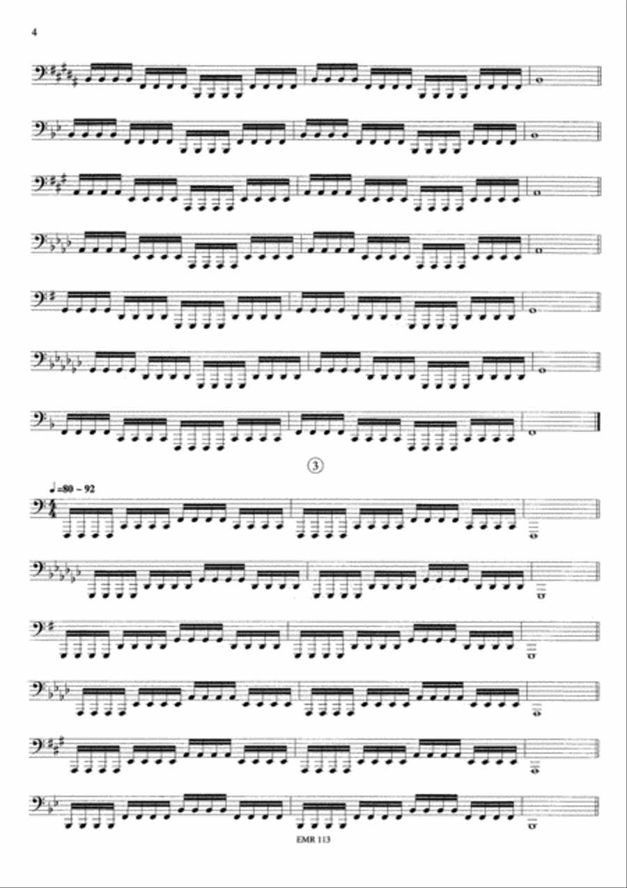 Tagliche Ubungen / Exercices Journaliers / Daily Drills Tuba scores gallery preview page 4