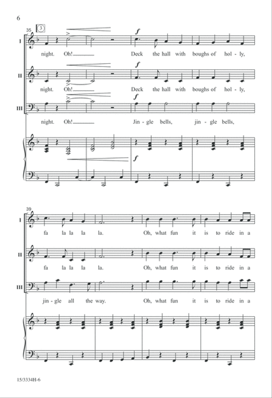 A Jolly, Jingling Carol Medley 3-Part scores gallery preview page 6