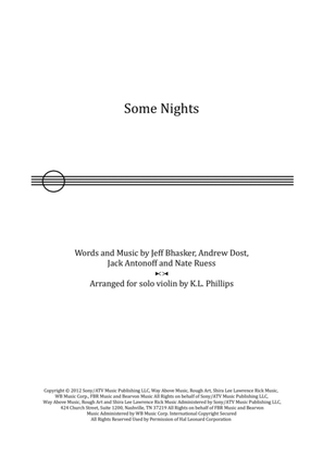 Book cover for Some Nights