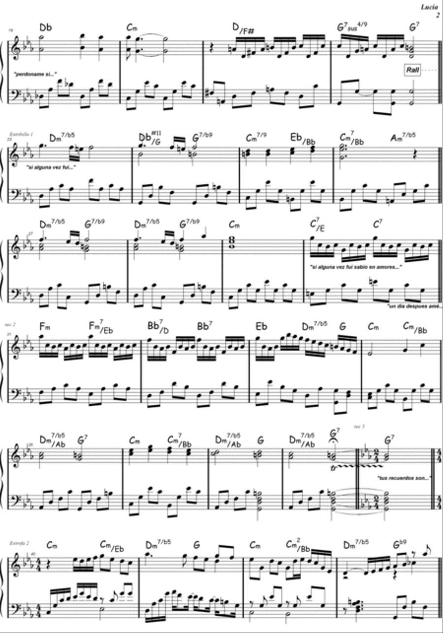 Lucia Piano Solo scores gallery preview page 2