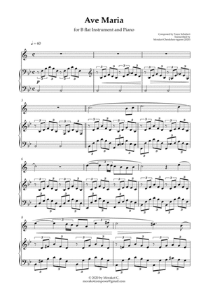 Ave Maria for B flat Instrument and Piano (Schubert)