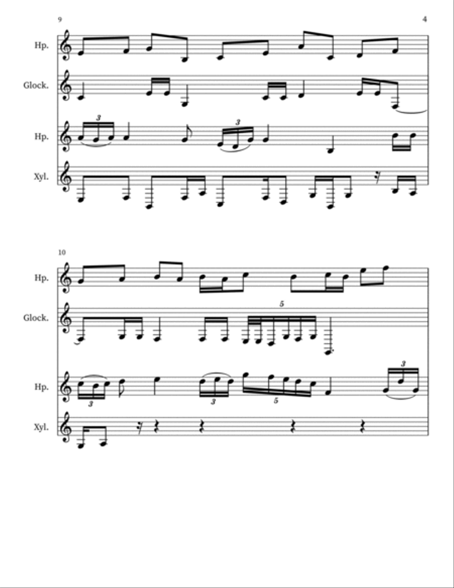 Confection 12 Percussion scores gallery preview page 4