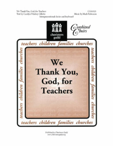We Thank You, God, for Teachers image number null