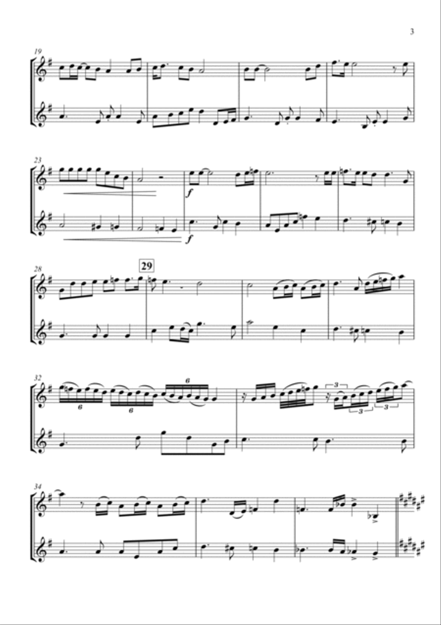 Bohemian Rhapsody Woodwind Duet scores gallery preview page 4