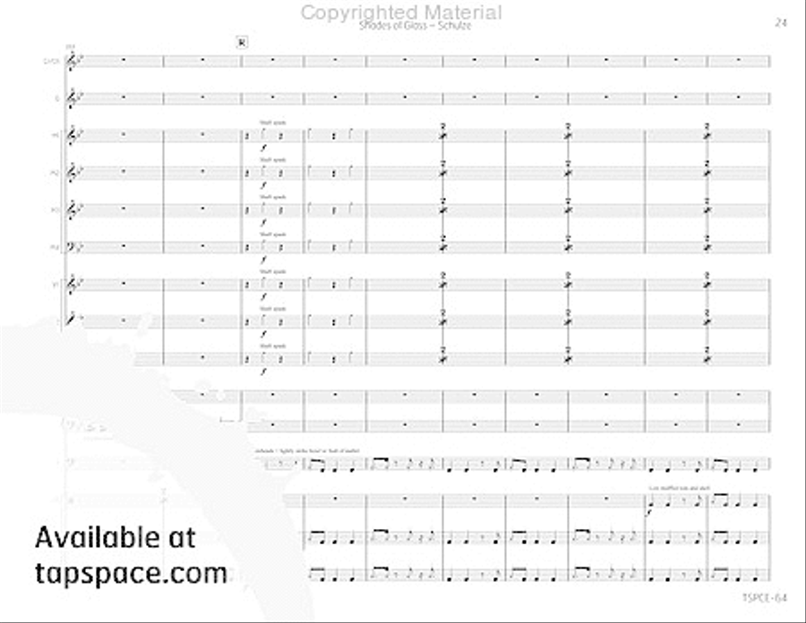 Shades of Glass Percussion Ensemble scores gallery preview page 28