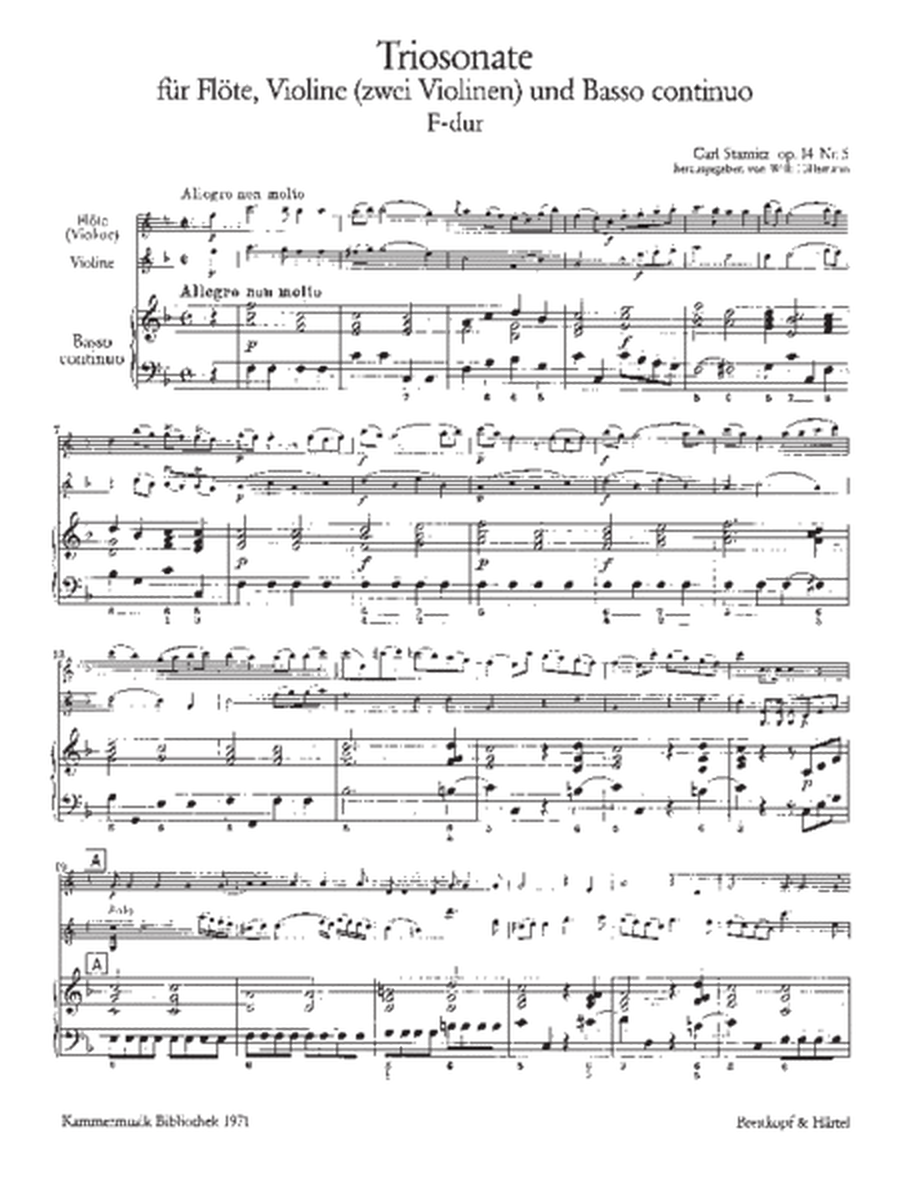 Trio Sonata in F major Op. 14/5
