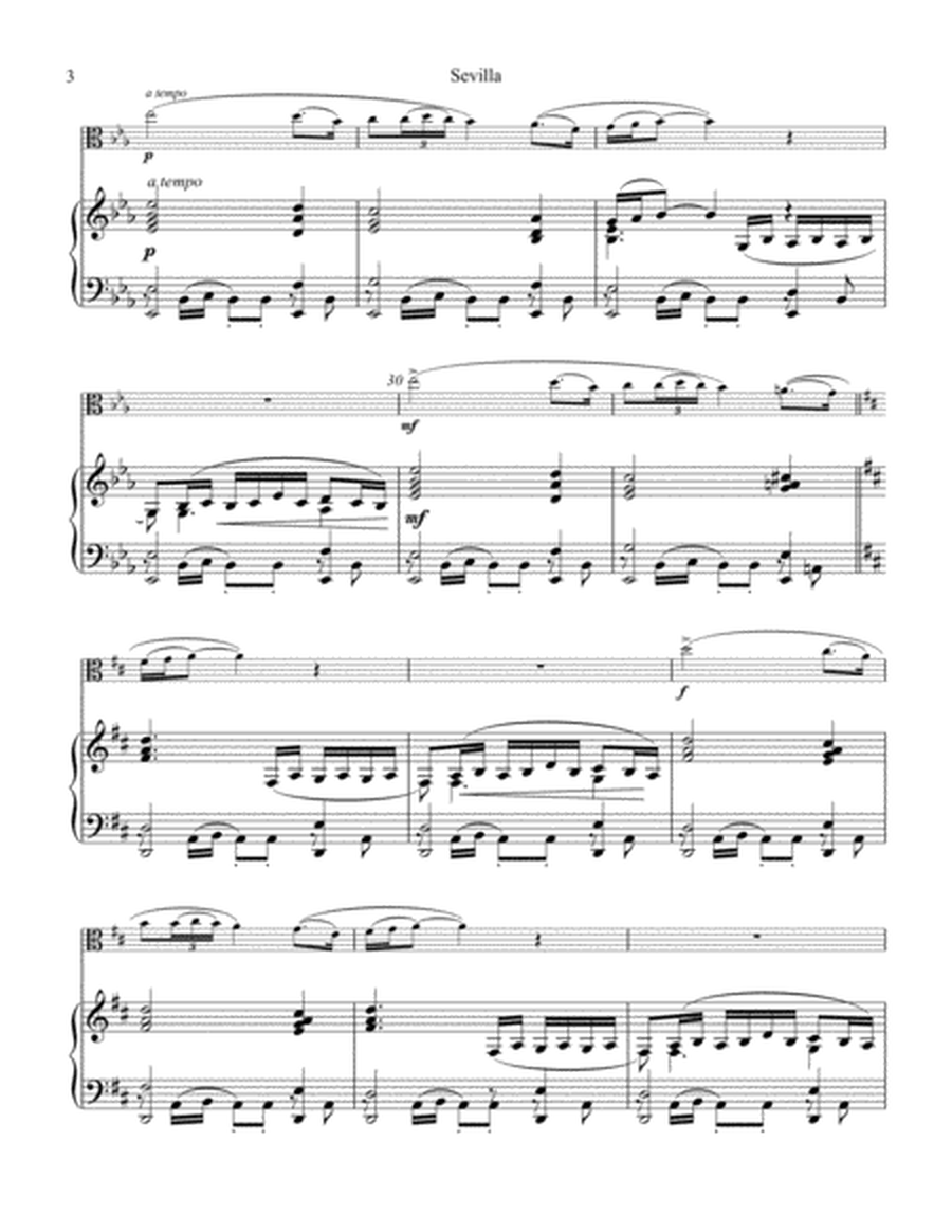 Sevilla Op. 47 No. 3 for viola and piano image number null