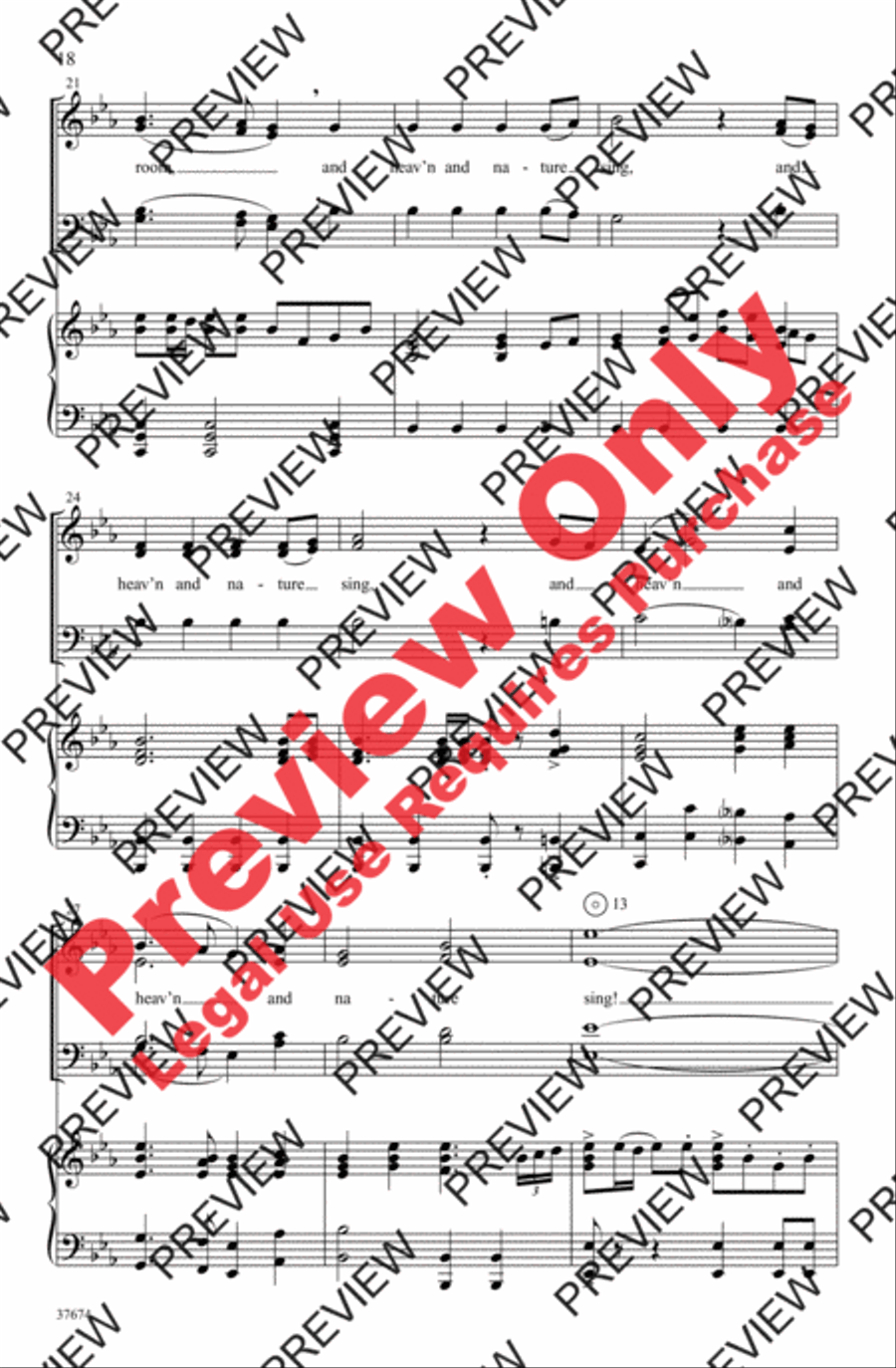 Festival of Carols 4-Part scores gallery preview page 18