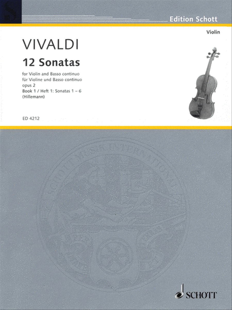 12 Sonatas, Op. 2 - Book 1 Cello scores gallery preview page 1