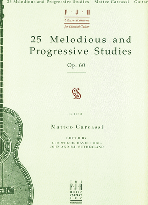 Book cover for 25 Melodious and Progressive Studies, Op. 60