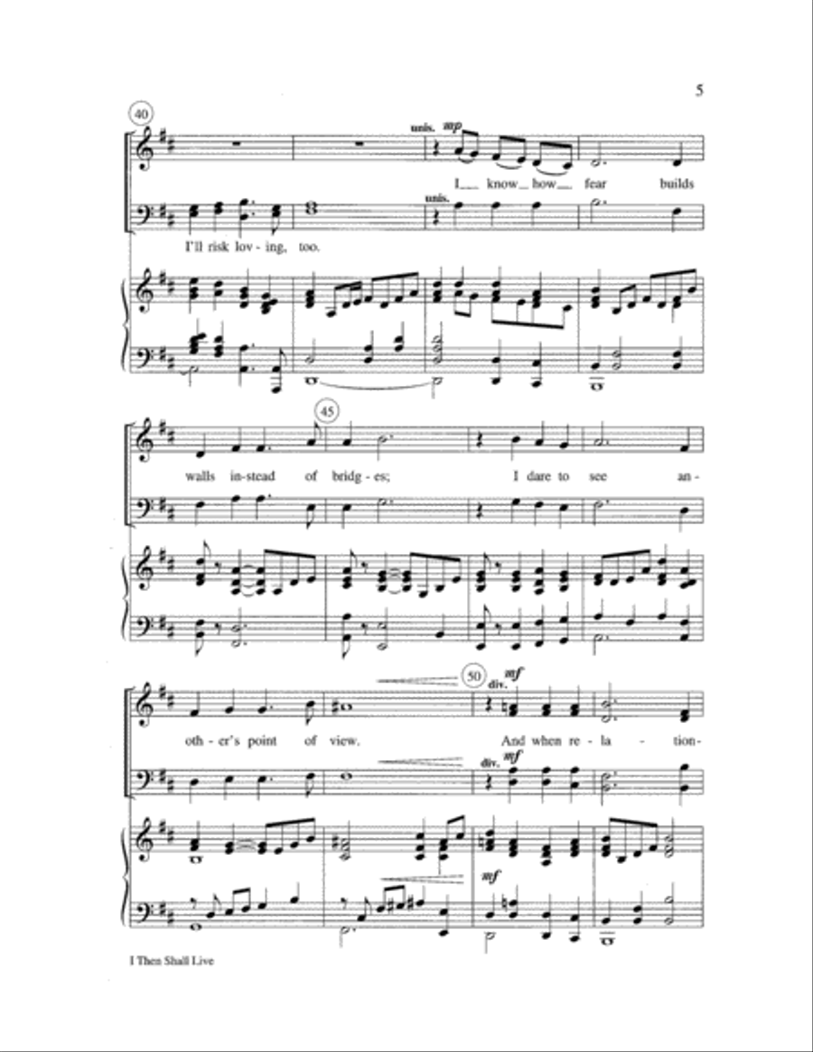 I Then Shall Live Choir scores gallery preview page 5