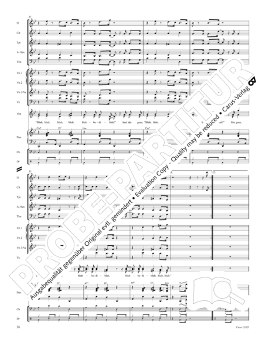 Circus Allegro Circus Allegro Choir scores gallery preview page 37