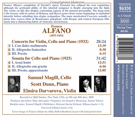 Cello Sonata; Concerto for Vio image number null