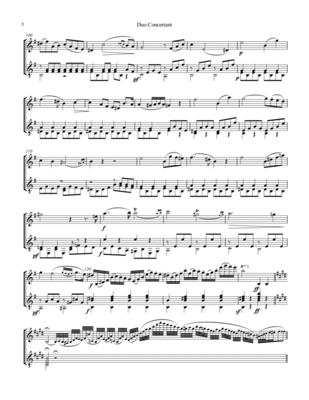 Duo Concertant Op. 25 in E minor for violin and guitar (complete score and parts) image number null