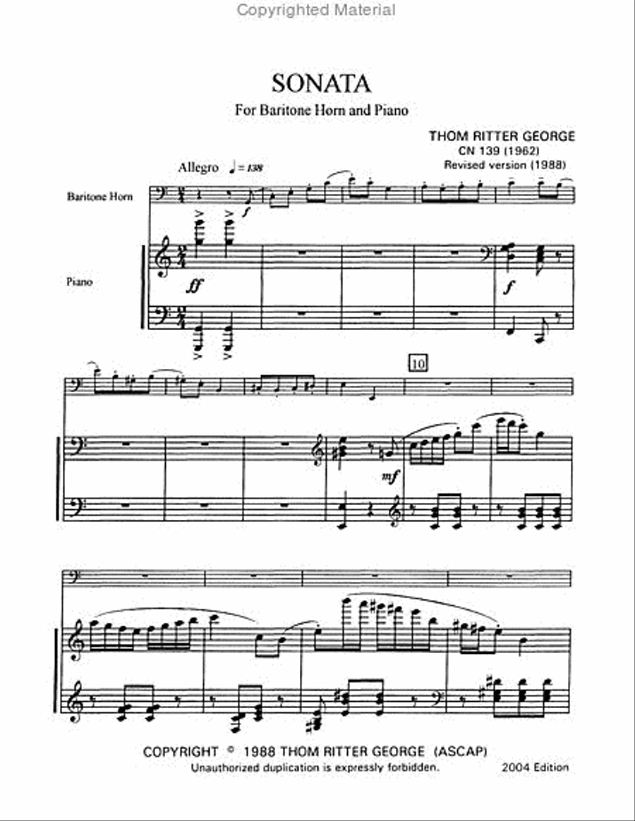 Sonata Euphonium scores gallery preview page 2