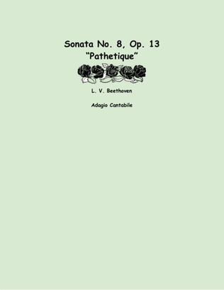 Book cover for Theme from Beethoven's Pathetique Sonata