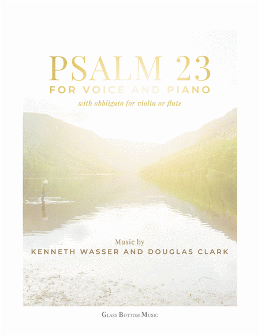 Psalm 23 - for Voice with Piano, and Violin or Flute Obbligato Flute scores gallery preview page 1