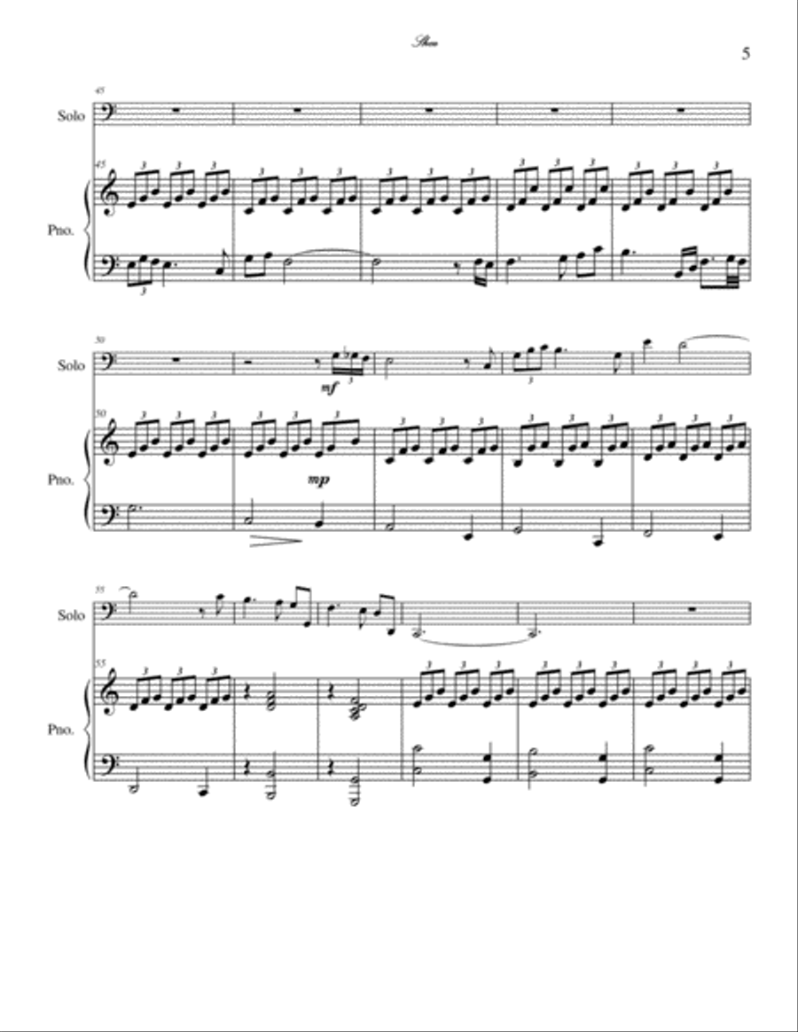 Two Dedications Trombone scores gallery preview page 5
