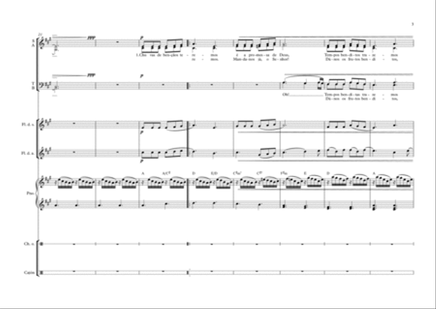 Chuvas de Benção (There Shall Be Showers Of Blessing) 4-Part scores gallery preview page 3
