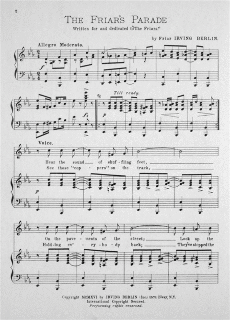 The Friars Parade Voice scores gallery preview page 2