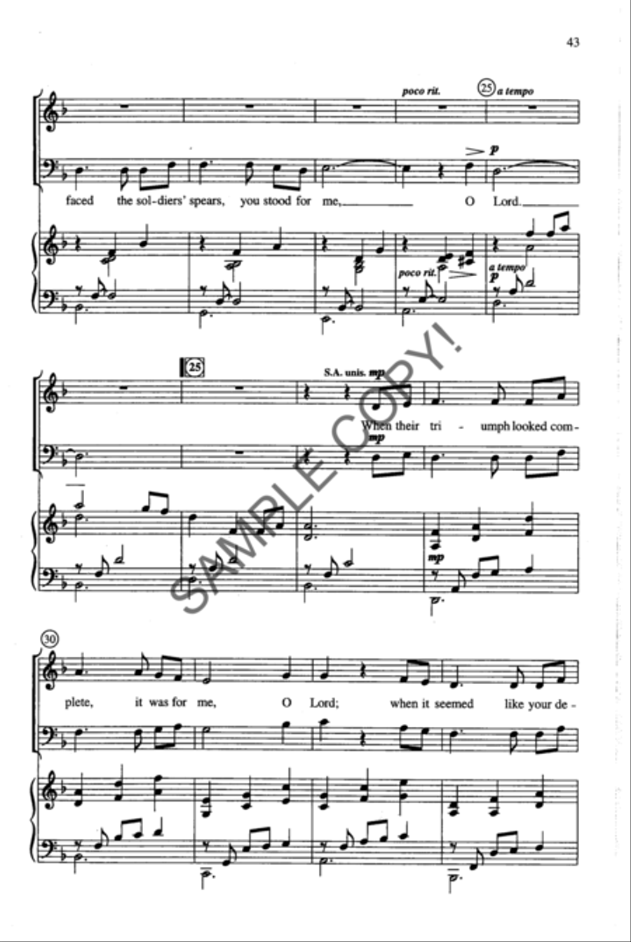 Shadow of the Cross 4-Part scores gallery preview page 29