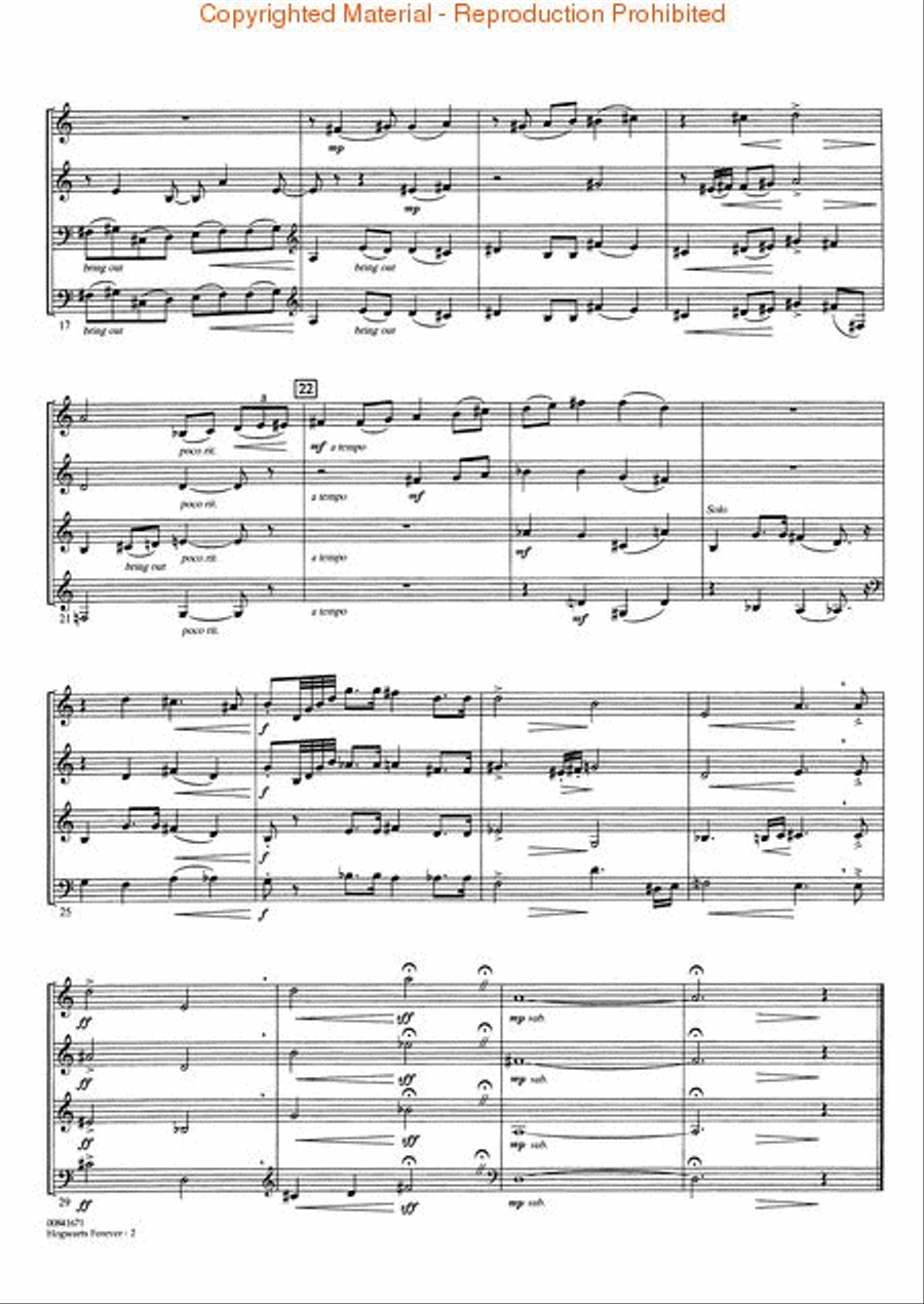 Hogwarts Forever (from Harry Potter and the Sorceror's Stone) Horn scores gallery preview page 4
