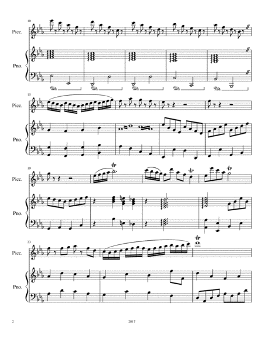 Benny Flew the Coup! Flute Solo scores gallery preview page 2