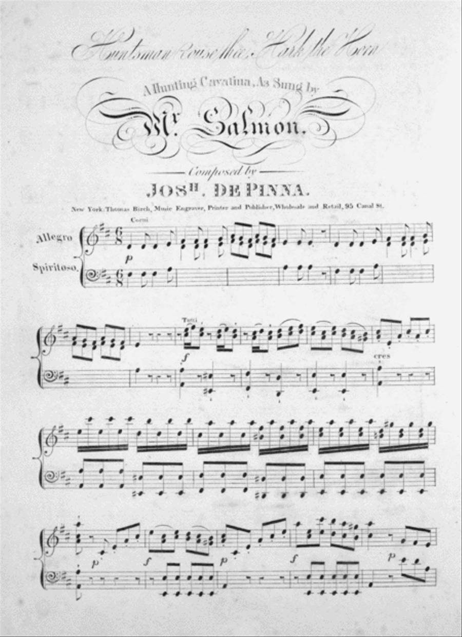 Huntsman Rouse Thee, Hark the Horn. A Hunting Cavatina Horn scores gallery preview page 2