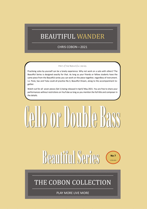 No.7 Beautiful Wander (Cello or Double Bass)