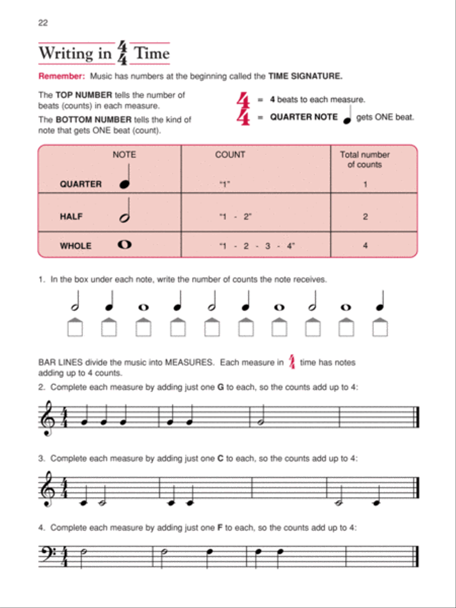 Alfred's Basic Adult All-in-One Course, Book 1 Piano Method scores gallery preview page 4