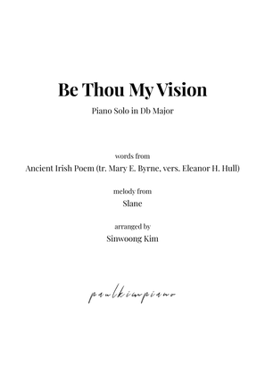 Book cover for Be Thou My Vision (Piano Solo in Db Major)