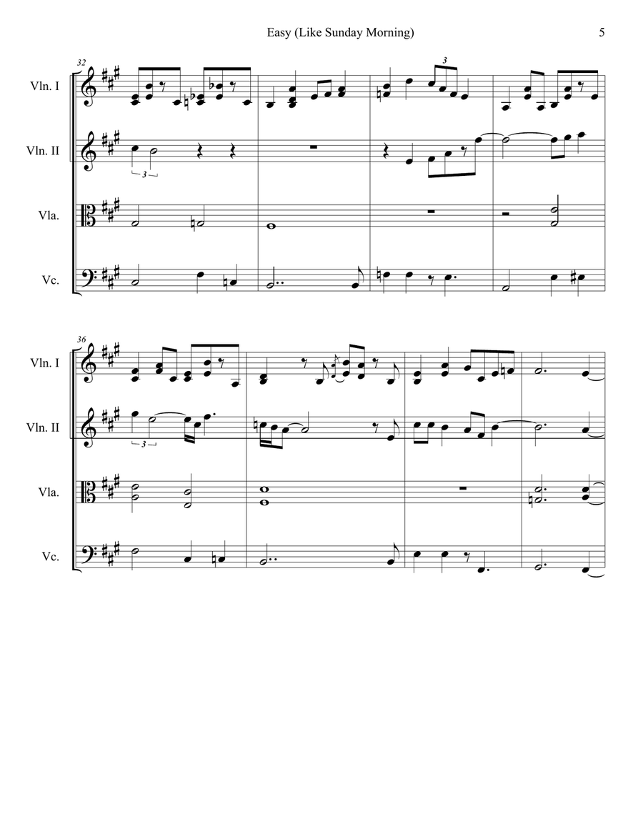 Easy String Quartet scores gallery preview page 5