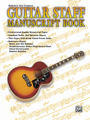 Book cover for Belwin's 21st Century Guitar Staff Manuscript Book