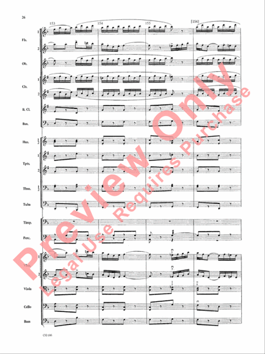 Bacchanale from Samson & Delilah (Score Only) Full Orchestra scores gallery preview page 29