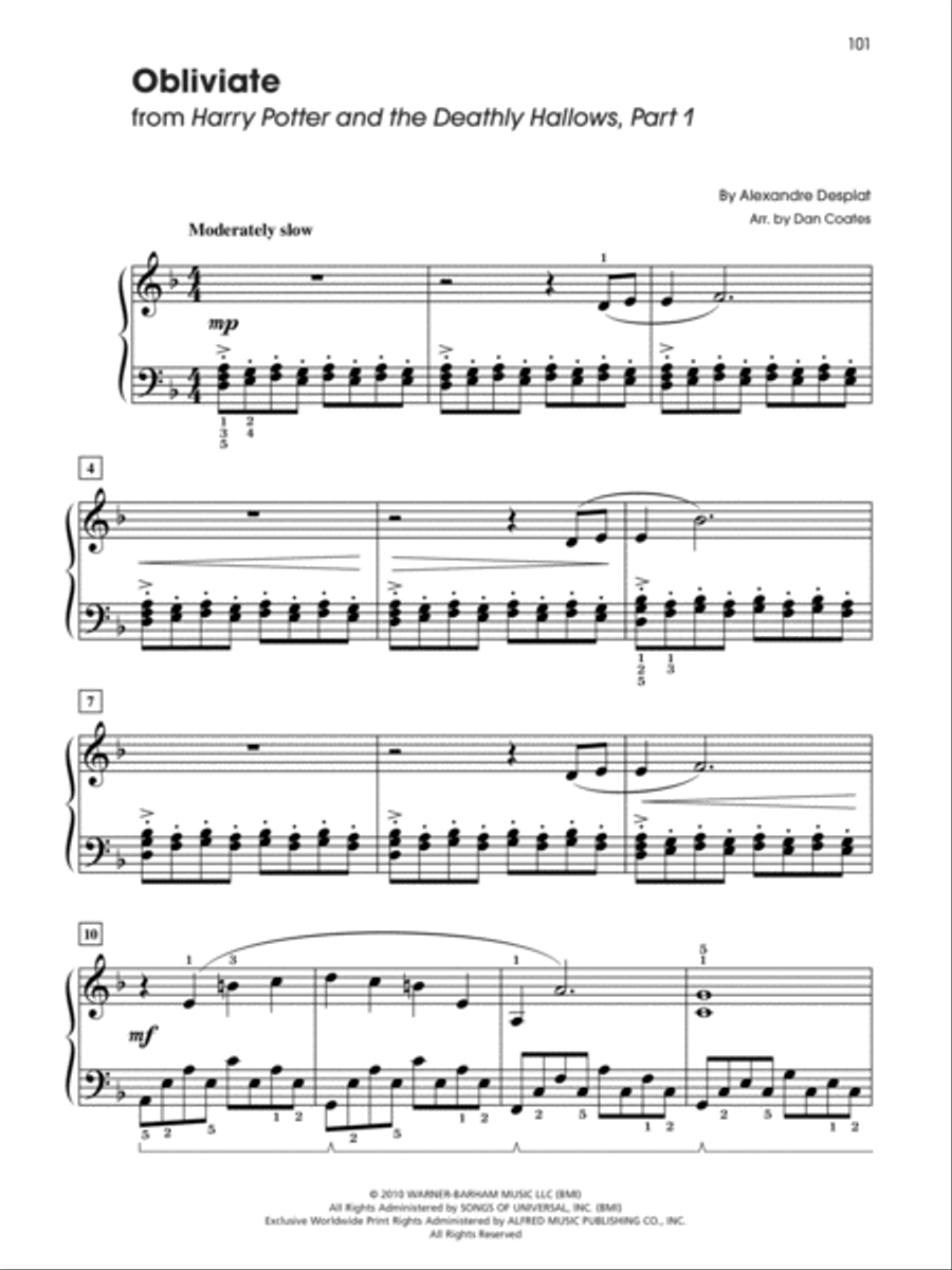 Harry Potter -- Sheet Music from the Complete Film Series