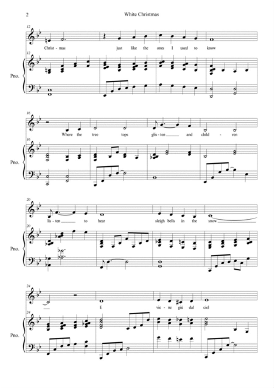 White Christmas White Christmas Voice scores gallery preview page 2