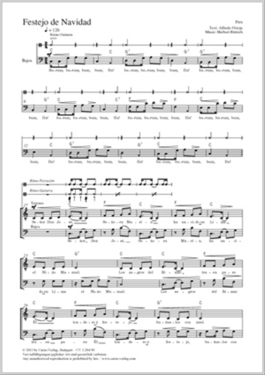 Festejo de Navidad 4-Part scores gallery preview page 1