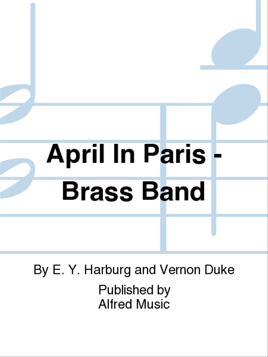 April In Paris - Brass Band Concert Band scores gallery preview page 1
