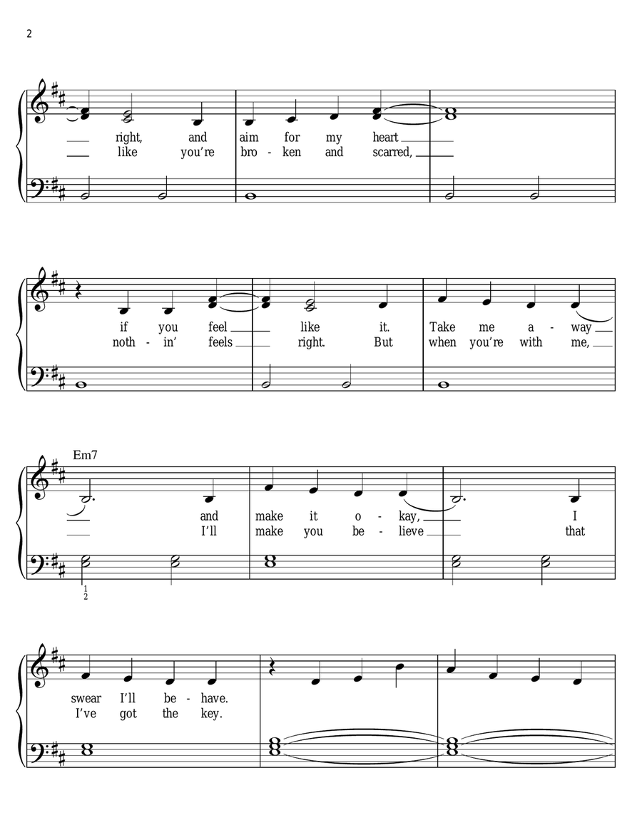Moves Like Jagger Voice scores gallery preview page 2