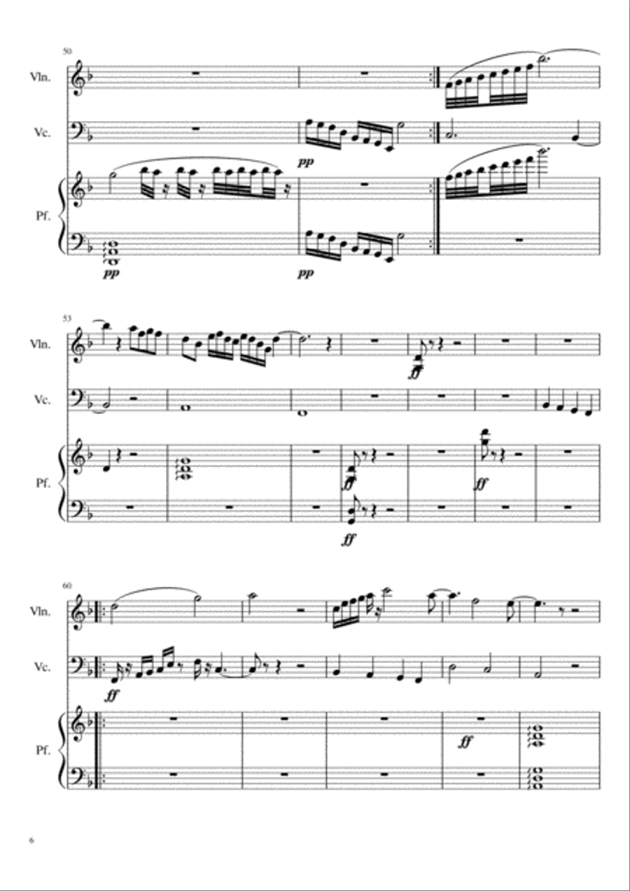 TRIO NUMERO 1 Piano Trio scores gallery preview page 6