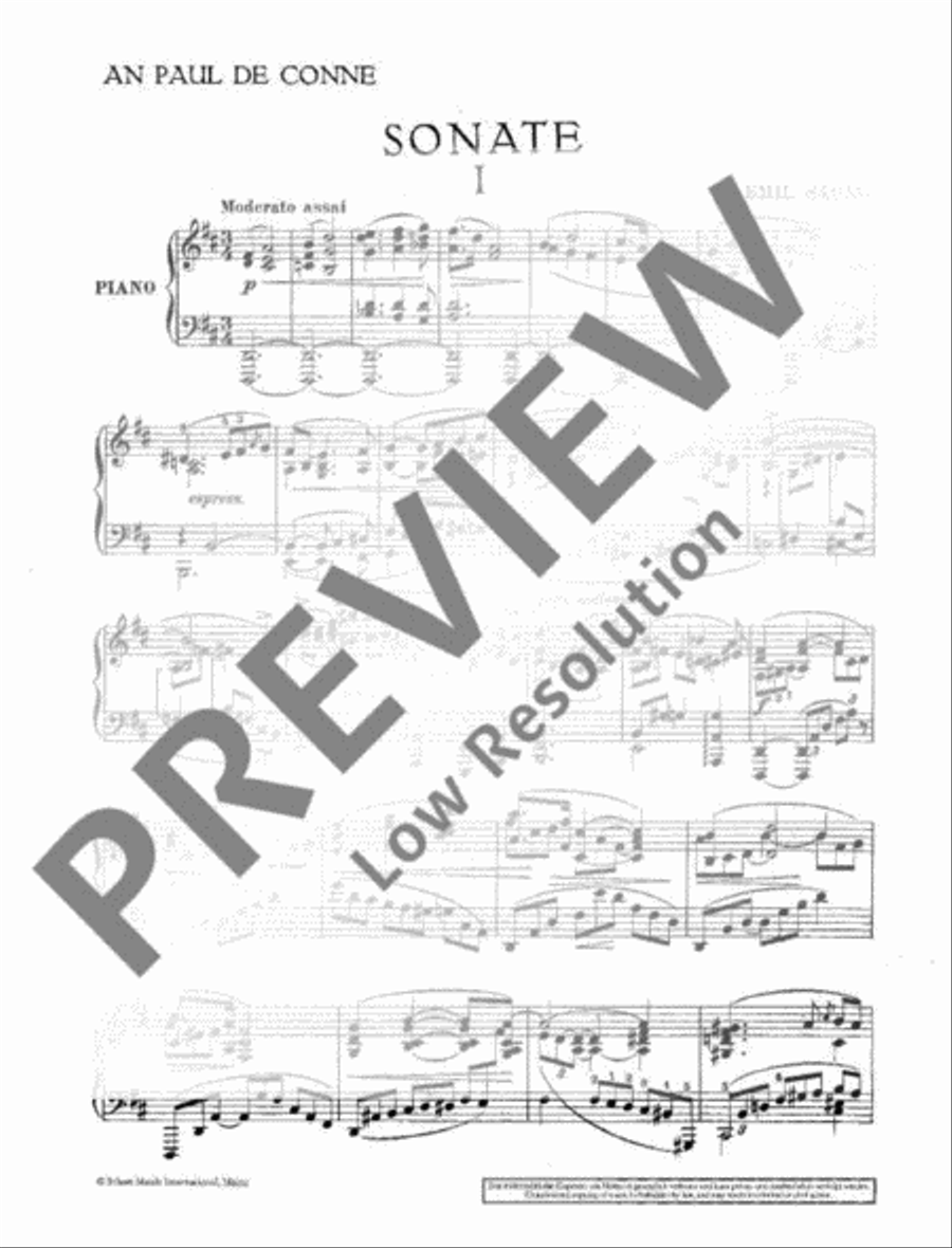 Sonata No. 1 D Major Piano Solo scores gallery preview page 5