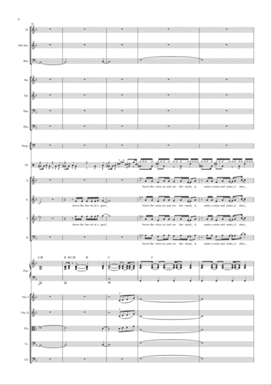 You're The Voice Full Orchestra scores gallery preview page 4