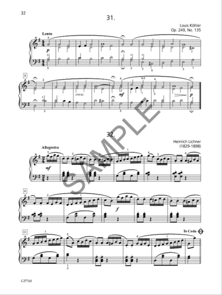 Piano Music For Sight Reading & Short Study Lv8 Piano Method scores gallery preview page 2