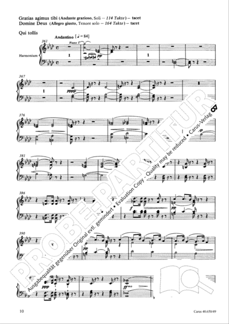Petite Messe solennelle 4-Part scores gallery preview page 11