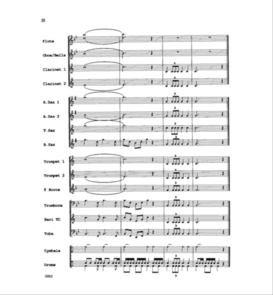 Battle Hymn of the Republic Concert Band scores gallery preview page 19