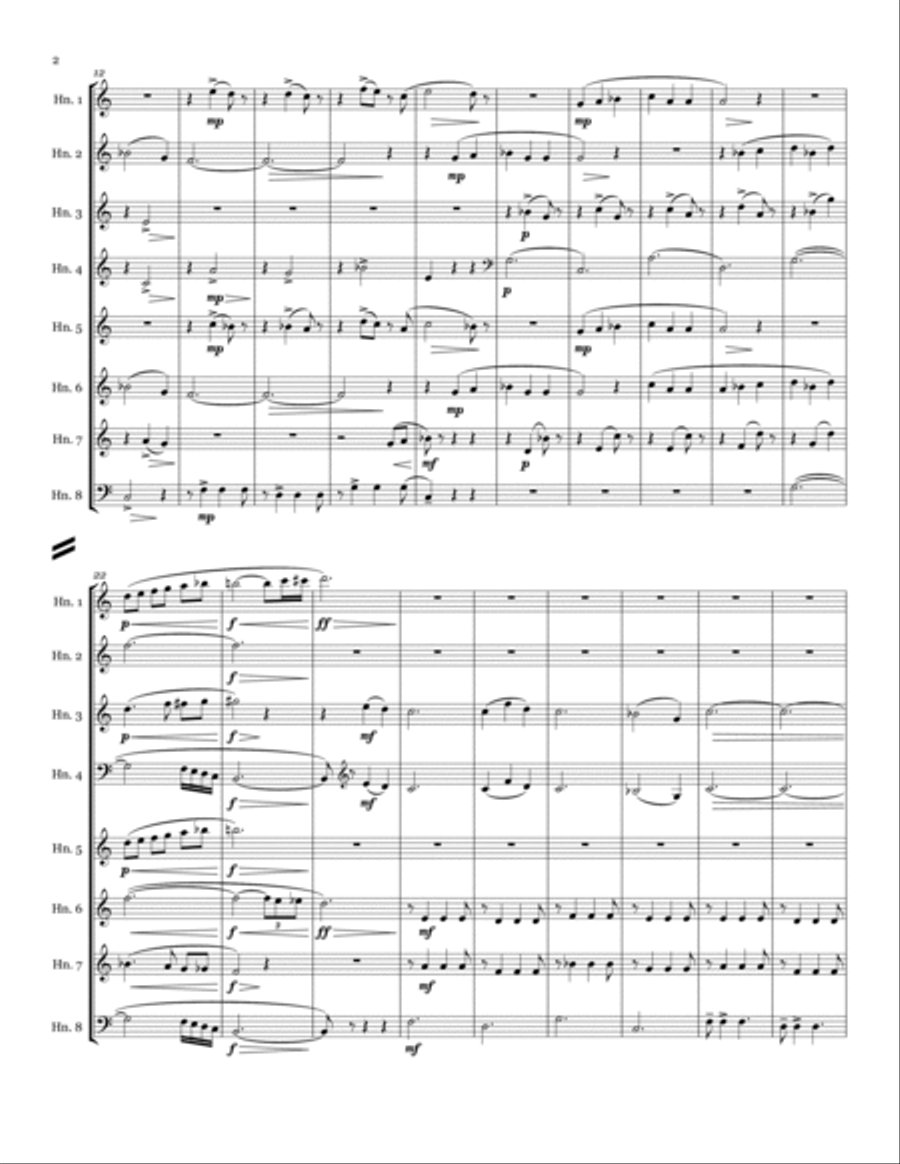 The Most Wonderful Time Of The Year Horn scores gallery preview page 2