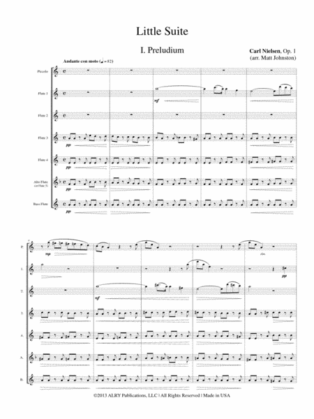Little Suite, Opus 1 for Flute Choir image number null